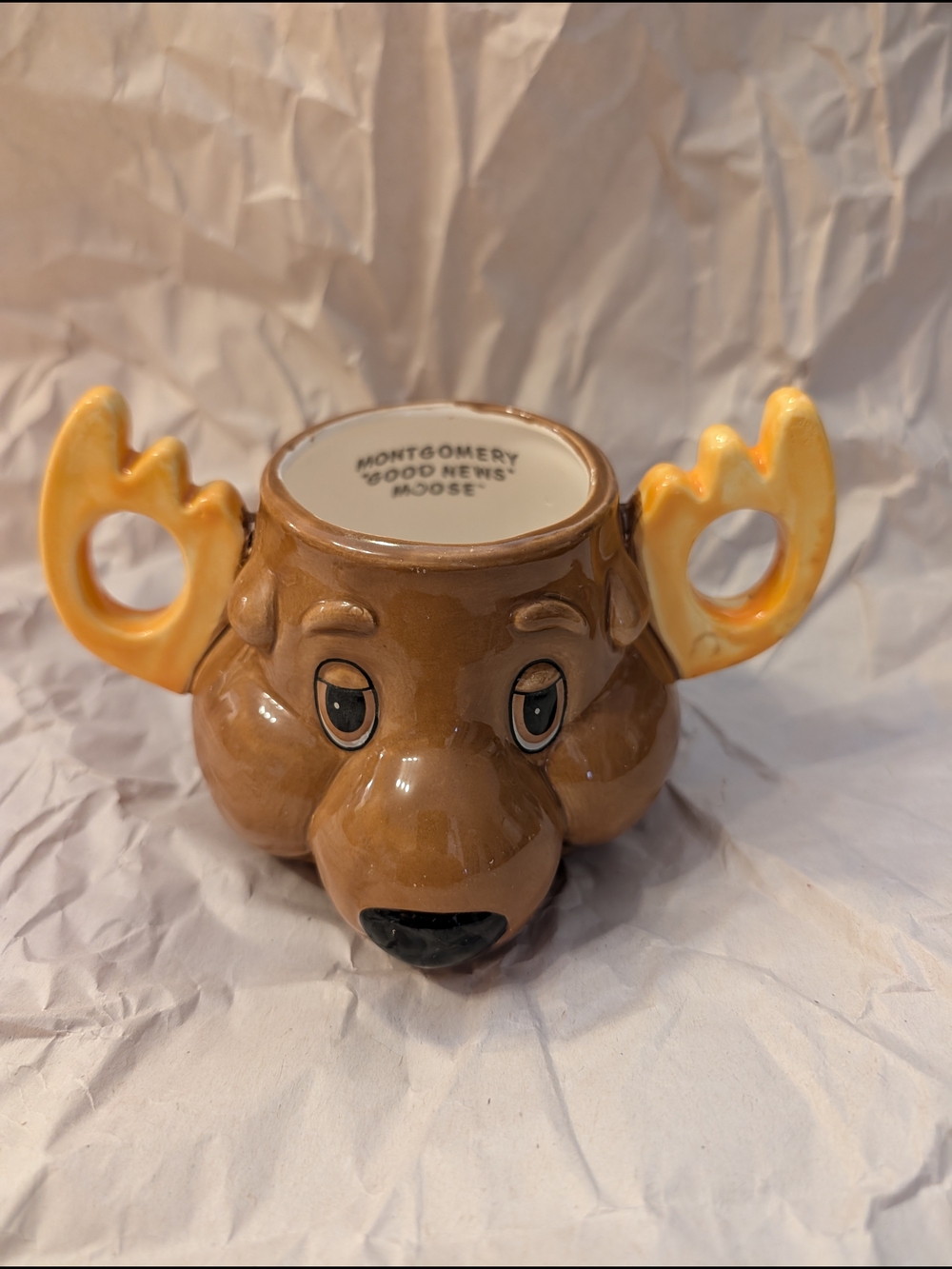 Montgomery 'Good News' Moose Ceramic Mug